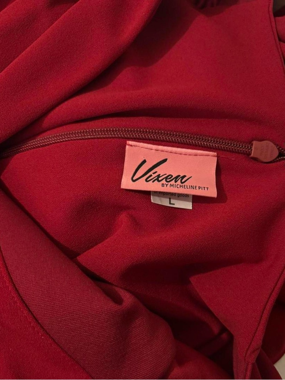 Starlet Swing Dress in Ruby Red - Picture 4 of 4
